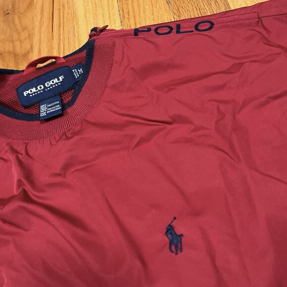 Vintage Ralph Lauren Polo Golf Jacket Pullover Windbreaker Mesh Lined 90s Medium - Picture 3 of 8